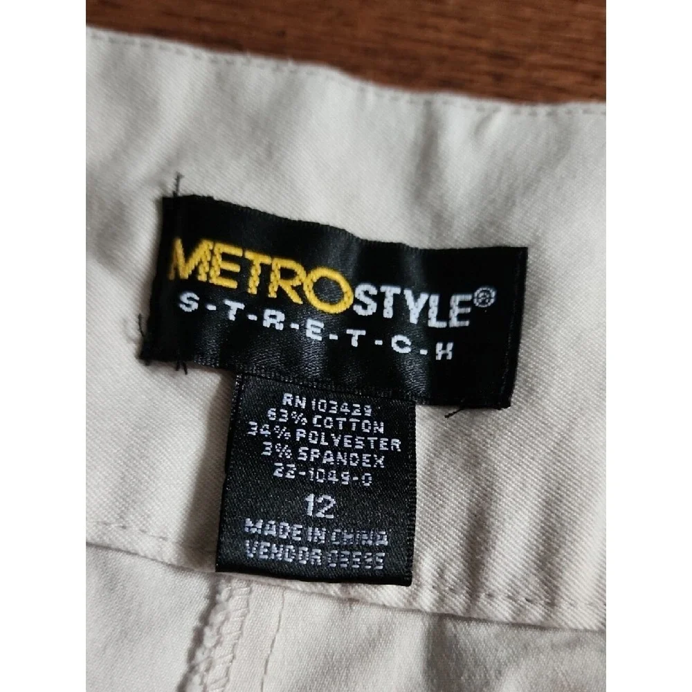 MetroStyle Trousers Women 12 Beige Workwear Professional
